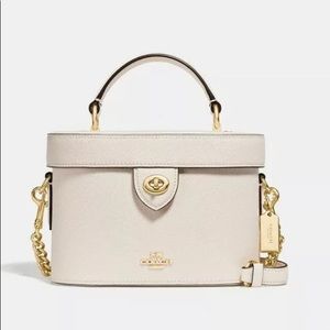 NWT 🤩New Coach white leather crossbody bag